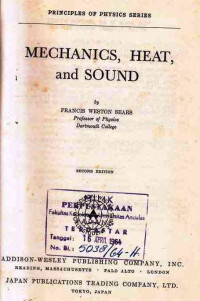 Mechanics  Heat  and Sound