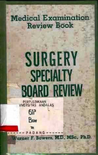 Medical Examination Review Book  Surgery Specialty Board Review