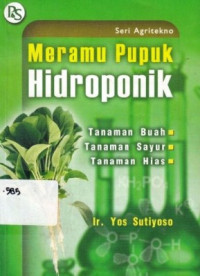 Meramu Pupuk Hidroponik : Tanaman Sayur