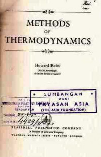 Methods Of Thermodynamics