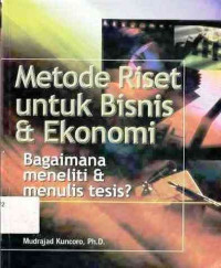 Metode Riset Untuk Bisnis Dan Ekonomi