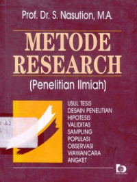 Metode Rersearch : Penelitian Ilmiah