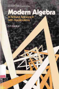 Modern Algebra A Natural Approach With Applications