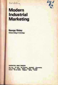 Modern Industrial Marketing