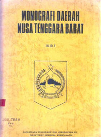 Monografi Daerah Nusa Tenggara Barat Jilid