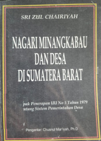 Nagari Minangkabau dan Desa di Sumatera Barat