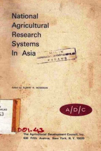 National Agricultural Research System In Asia