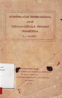 Nomenklatur Internasional Untuk Gejala-Gejala Penyakit Framboesia