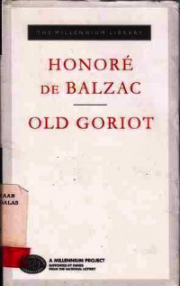 Old Goriot  Honore De Balzac