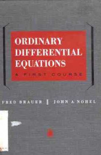 Ordinary Differential Equations