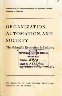 Organization, Automation, And Society