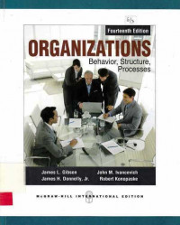 Organizations:behavior, structure, processes