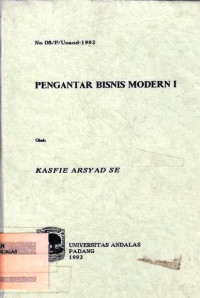 Pengantar Bisnis Modern I