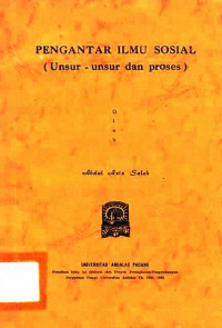 Pengantar Ilmu Sosial (Unsusr-Unsur Dan Proser)