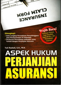 Aspek Hukum Perjajian Asuransi