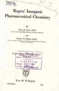 Rogers Inorganie Pharmaceutical Chemistry