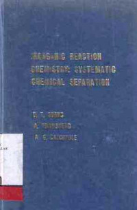 Inorganic Reaction Chemistry Systematic Chemical Separation