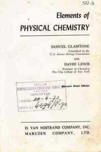 Elements Of Physical Chemistry