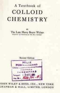 A Textbook Of Colloid Chemistry