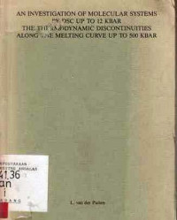 An Investigation of Molecular Systems By Dsc Up To 12 Kbar The Thermodynamic Discontinuites A Long T