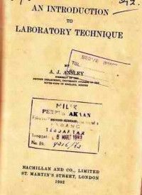 An Introduction to Laboratory Technique