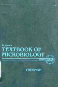 Burrows Textbook Of Microbiology