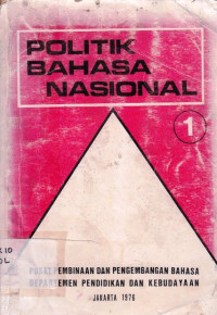 Politik Bahasa Nasional