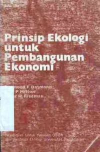 Prinsip Ekologi Untuk Pembangunan Ekonomi