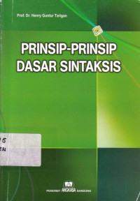 Prinsip-Prinsip Dasar Sintaksis