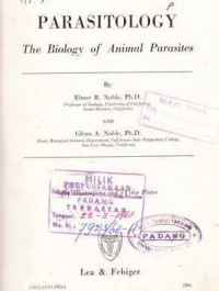 Parasitology : The Biology Of Animal Parasites