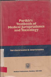 Parikh'S Text Book of Medical Jurisprudence And Toxicology