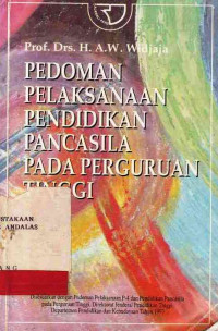 Pedoman Pelaksanaan Pendidikan Pancasila Pada Perguruan Tinggi