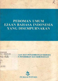 Pedoman Umum Ejaan Bahasa Indonesia yang Disempurnakan