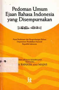 Pedoman umum ejaan bahasa indonesia yang disempurnakan