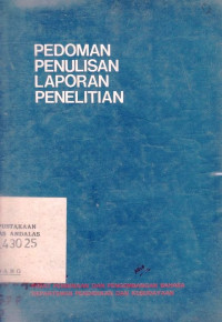 Pedoman Penulisan Laporan Penelitian