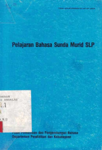 Pelajaran bahasa Sunda murid SLP