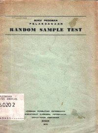 Buku Pedoman Pelaksanaan RAndom Sample Test