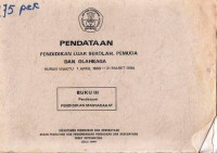 Pendataan Pendidikan Luar Sekolah, Pemuda dan Olahraga Kurun Waktu 1 April 1983 - 31 Maret 1984 Buku III Pendataan Pendidikan Masyarakat