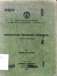 Pengantar Ekonomi Regional