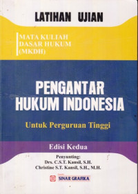 Latihan Ujian Pengantar Hukum Indonesia