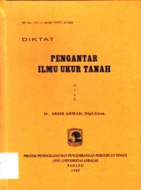 Pengantar Ilmu Ukur Tanah