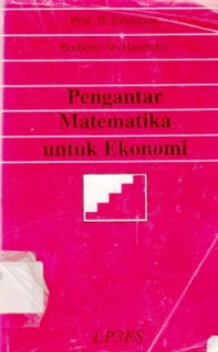 Pengantar Matematika Untuk Ekonomi