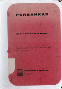 Perbankan / Syamsuddin Munir