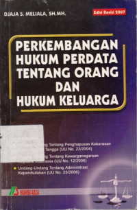 Perkembangan hukum perdata tentang orang dan hukum keluarga