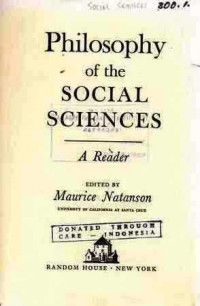 Philosophy of the Social Sciences  A Reader