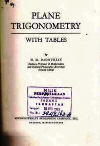 Plane Trigonometry