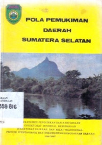 Pola pemukiman daerah sumatera selatan