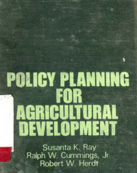 Policy Planning for Agricultural Development