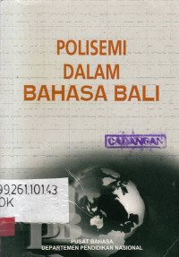 Polisemi Dalam Bahasa Bali