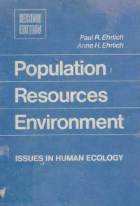 Population Resources Environment  Issues in Human Ecology